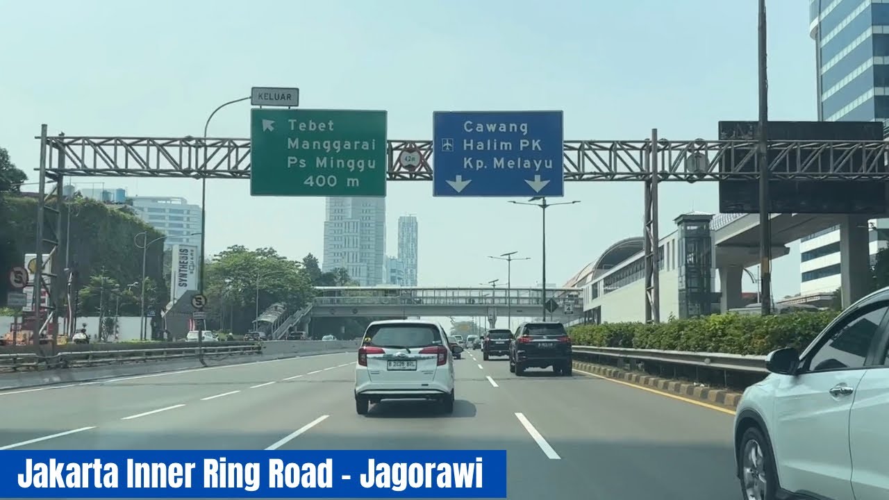 Driving In Jakarta | Jakarta Inner Ring Road • Toll Road - Tol Jagorawi arah Bogor