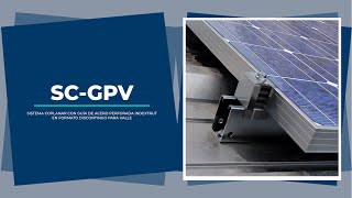 SCGPV | Sistema coplanar con guía de acero perforada INDEXTRUT en formato discontinuo para valle