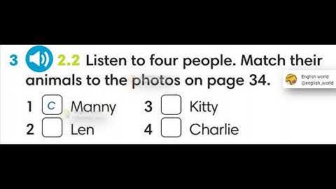 Go getter 2. Audio 2.2 Ex.3 p.35 sb