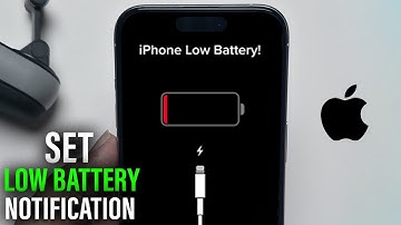 How to Set Low Battery Notification on iPhone