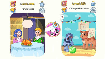 DOP 5 (Delete One Part) Level 264-270 Walkthrough Solution - All Levels - Android GamePlay