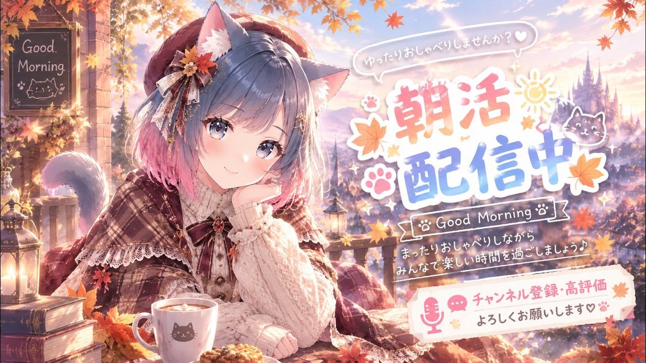 【#雑談/#朝活】土曜!早起き!って話【#新人vtuber】