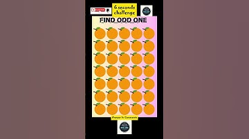"Only Geniuses Can Find Odd One in 6 Seconds! 🤯🔥 #Challenge"