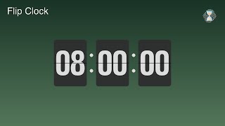 8 Hour Timer ⏱️ Forest Mist Flip Clock | Full workday/sleep Timer - ChronoFlow 8 Hour Timer Flip Clock Countdown Full Sleep Workday Timer Chronoflow