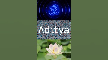 🕉️ ADITYA - HINDU boy name | ADITYA OM Status | ADITYA Lotus Status | #Shorts