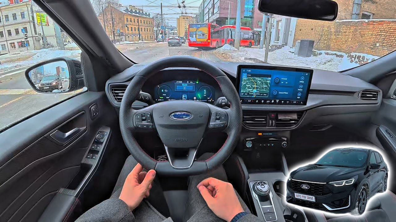 2026 Ford KUGA MY26 [ST-Line X PHEV 2.5l 243hp] POV Test Drive | Winter Consumption