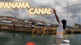 Transiting the Panama Canal on our Excess 11 Catamaran