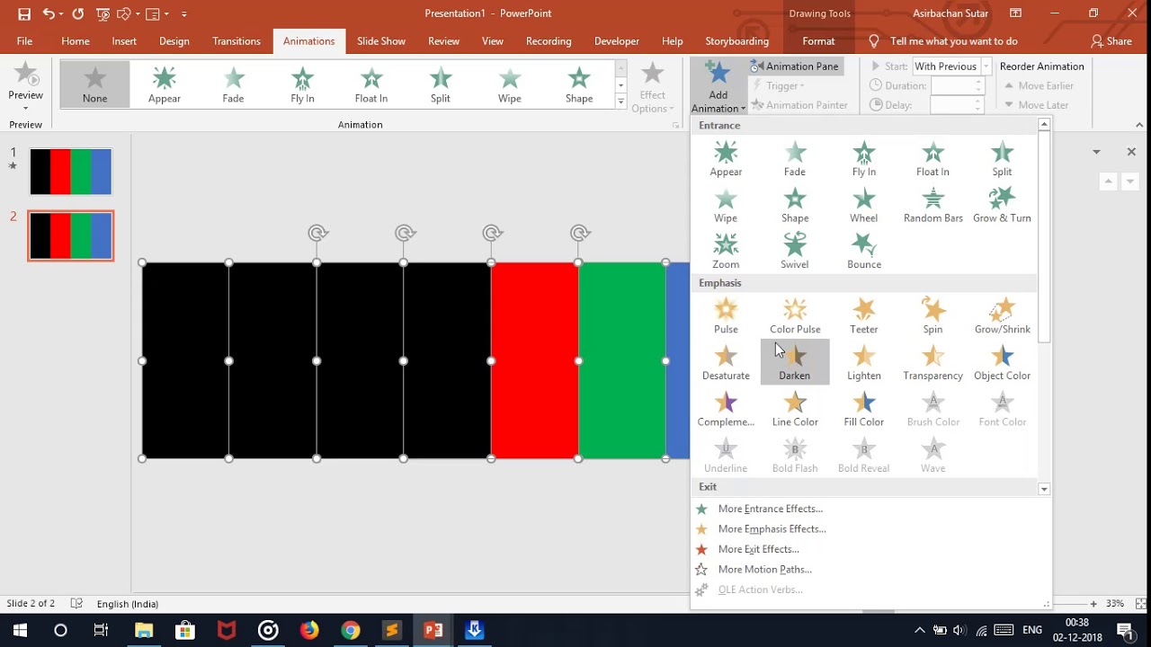 Simple transition animation in Powerpoint - YouTube