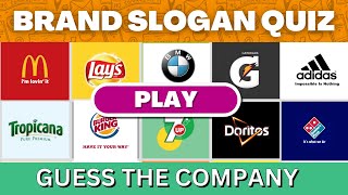 Guess the Popular Company by its SLOGAN | Brand SLOGAN QUIZ
