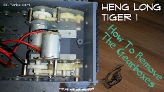 Heng Long Tiger 1 RC Tank Gearbox Removal How To