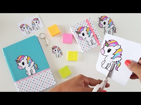 DIY de Unicórnio Volta às Aulas  Unicornios fofos, Unicórnio kawaii,  Unicórnio