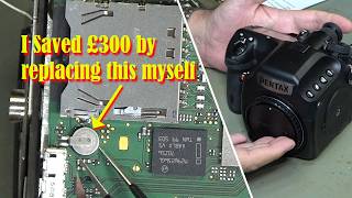 Pentax 645Z RTC Battery Replacement #0134
