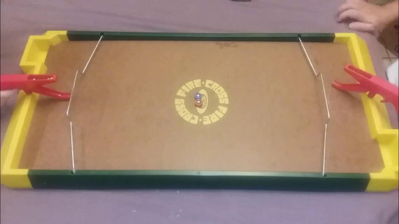 Vintage 1971 Crossfire Ball Bearing Shooting 2-Person Game Ideal