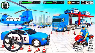 US Police Car Transport Truck Game - Luxury Car Transport Truck 3D | Android GamePlay screenshot 5