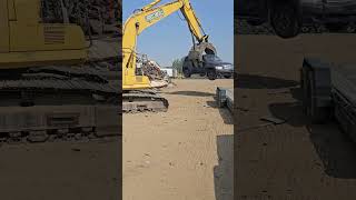 Chevy HHR Getting Destroyed #shorts #hhr #chevy #destruction #excavator