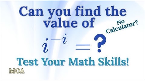 Can You Solve This Problem? – Complex Number Skills, Recall & Trick | MOA Lesson 2