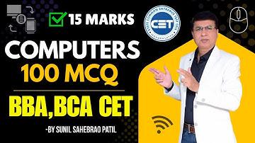 BBA CET | BBA RE-CET | Computer Basics | 100 MCQs on Computers in One Shot / CET Computer Basics