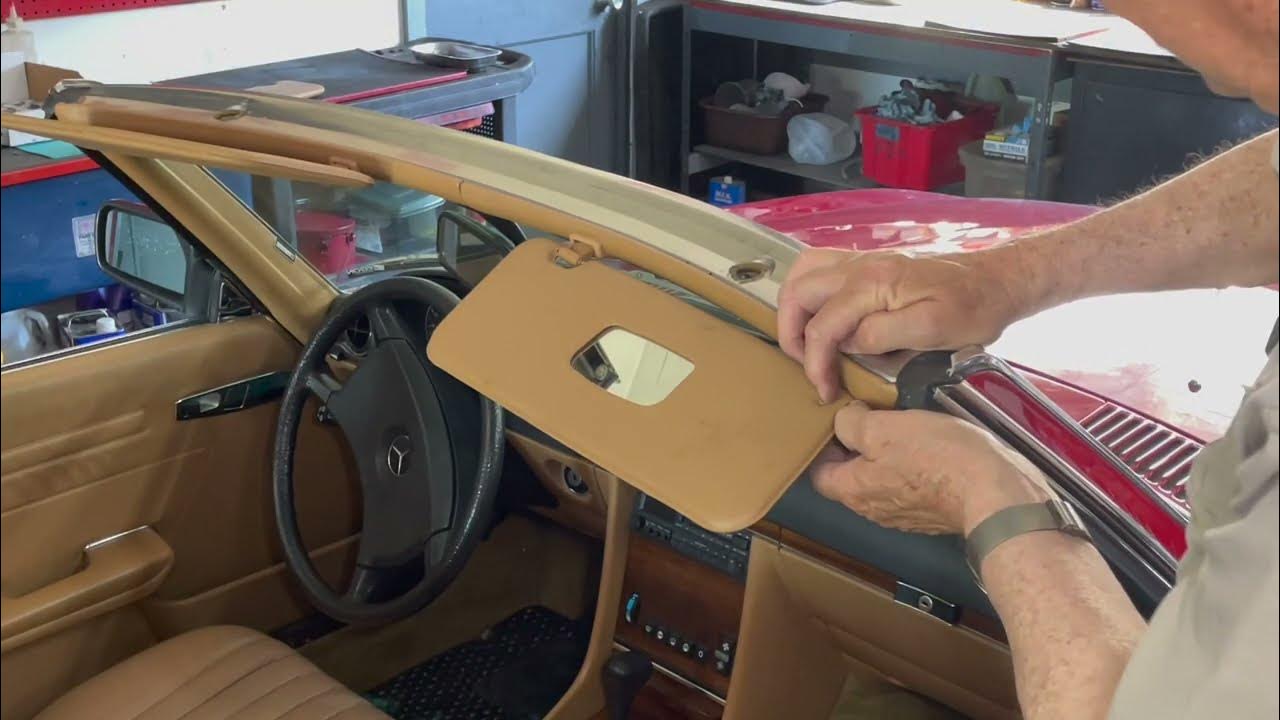 Mercedes 380SL Sun Visor Replacement: Rolling Restoration Continues on