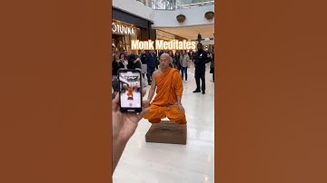 Monk Meditates in Public 🧘‍♂️ #meditation #comedy
