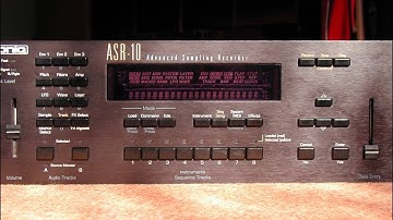 Ensoniq ASR-10 synthesizing organ sounds (HD)