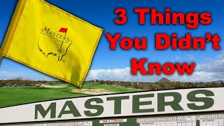 The Masters & Equipment: 3 Surprising Secrets Uncovered