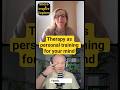 Therapy as a personal trainer for your mind #burnoutrecovery #therapyvscoaching #mentalhealthatwork