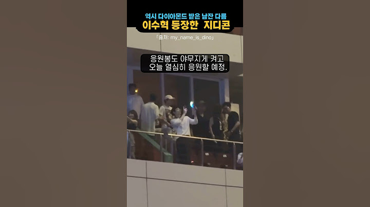 지디 콘서트에 등장한 절친 이수혁 #gd #gdragon
