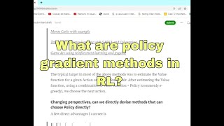 What are policy gradient methods in reinforcement learning