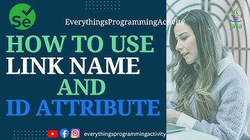 How To Use Link Text And ID Attribute in selenium webdriver || selenium tutorial || selenium java