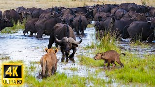 4K African Wildlife: Explore Ngorongoro - Wild paradise in Africa With Real Sounds \& Relaxing Music