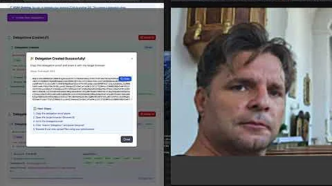 Browser-Only UCAN delegation chaining with WebAuthN generated Ed25519 DID on @StorachaNetwork