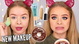 FULL FACE FIRST IMPRESSIONS!! NEW MAKEUP | sophdoesnails