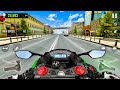 Traffic Rider Ful Speed Of Green Bike In CITY GAMEPLAY