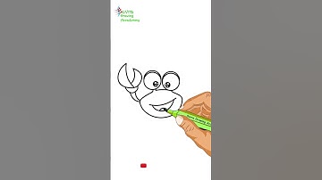 Draw a crab | cute crab drawing | #shorts #drawing #how #art #viral #new #cute #easy #ytshorts #yt