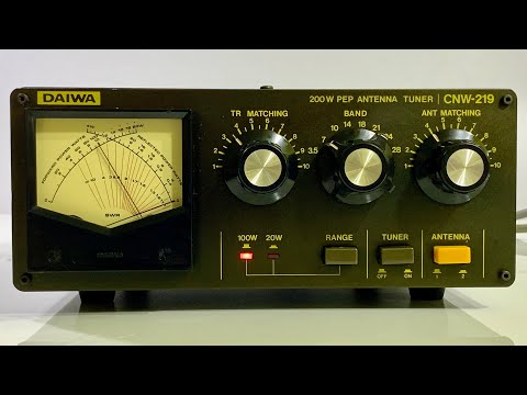 DAIWA CNW-219 アンテナチューナー 200W ジャンク品 ☀️Daiwa CNW-219 HF Tuner 200W PEP☀️ - YouTube