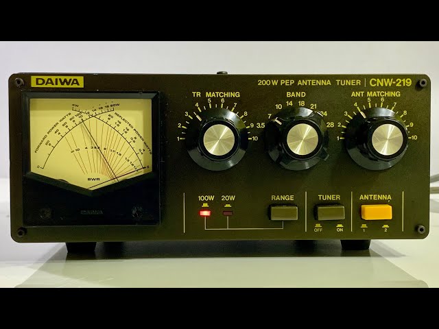 DAIWA アンテナチューナー CNW-219 200W PEP ☀️Daiwa CNW-219 HF Tuner 200W PEP☀️ - YouTube