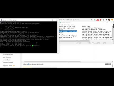 Modifying Volume and Extending File System of an EC2 instance