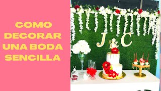 COMO DECORAR UNA  BODA SENCILLA / FÁCIL Y ELEGANTE A LA ORILLA DEL MAR/ IDEAS ECONÓMICAS