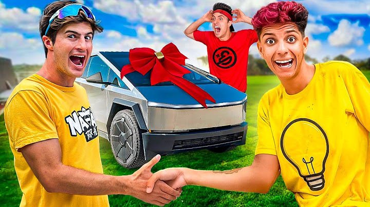 DEI O CYBERTRUCK DO ENALDINHO DE PRESENTE PRO LEOZINN
