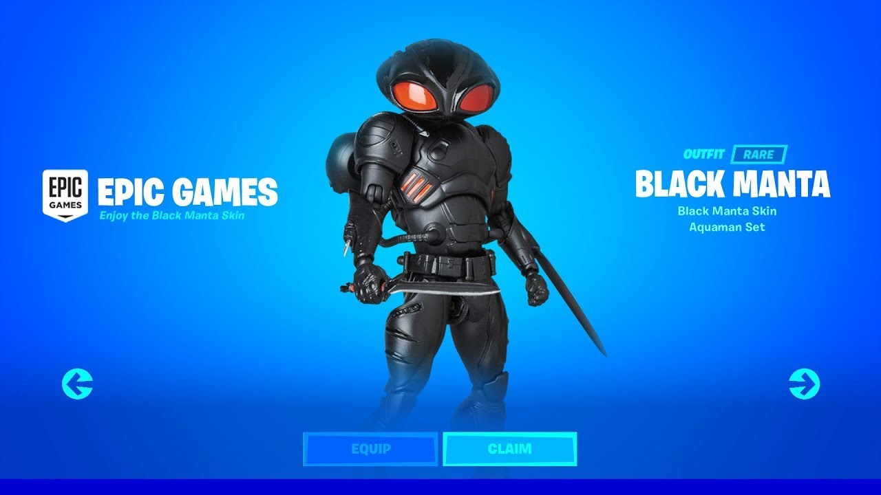 Skin Manta Negra (Black Manta) - Skins de Fornite