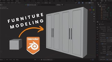 Blender Furniture Design – Closet Tutorial Preview | Full Course on Udemy