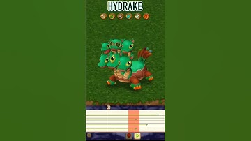 (Hydrake) the continent my singing monster down of fire fanmade msmcomposer #msmcomposer