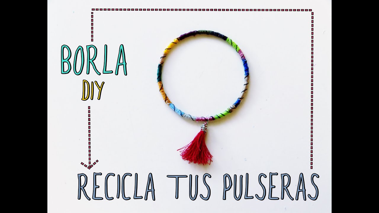 Pulseras hippie con hilo y borla |DIY| (Recicla tus accesorios en verano) apuntes del subsuelo