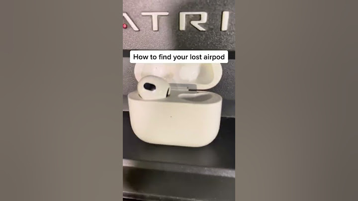 Find My AirPods - How To Find Your Lost AirPod #podspot #airpods #findmyairpods