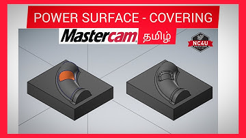 How to Close Area using Surface in Mastercam  -Tamil - Mastercam - VMC- HMC - Training Coimbatore