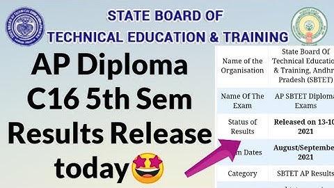 AP Diploma C16 5TH Sem Results Release Today 🤩//AP SBTET Latest Update