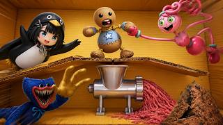 Buddy Balances Over Meat Grinder vs Gaga, Mommy Long Legs, Huggy Wuggy & Ant Nest | Kick The Buddy screenshot 2