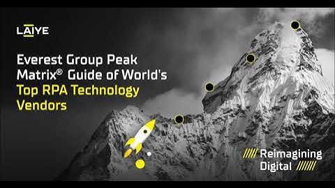 Laiye Named as a "Major Contender" in Everest Group Robotic Process Automation Products PEAK Matrix