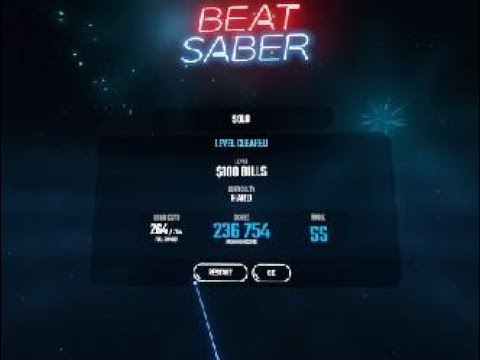 Beat Saber '$100 Bills - Hard' (Disappearing Arrows, No Arrows Mode ...