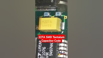 What is 227A Code on SMD Tantalum Capacitor? #Shorts